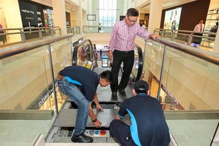 Faulty escalator in Penang sparks fear