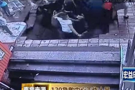 Sinkhole swallows 5 at bus stop in China