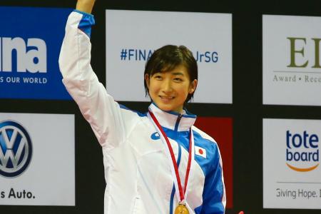 Rikako is first Asian to win a world juniors 50m gold