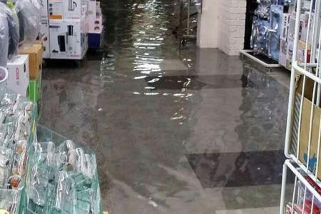 Flooding but Jurong shop owners are used to it