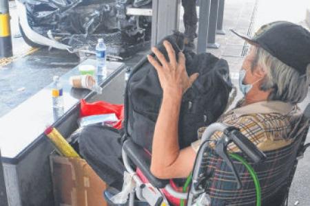 Clementi crash: Cab misses wheelchair-bound man by 2m