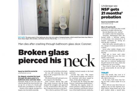 Shower cubicle death sparks concerns about glass safety