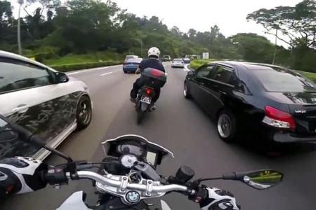 Police arrest biker who filmed himself speeding on BKE