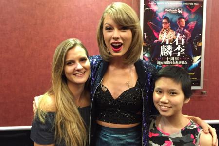 Cancer survivors meet Taylor Swift backstage at Singapore concert