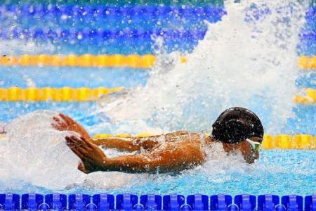 Hat-trick eludes Singapore swimmer Tan