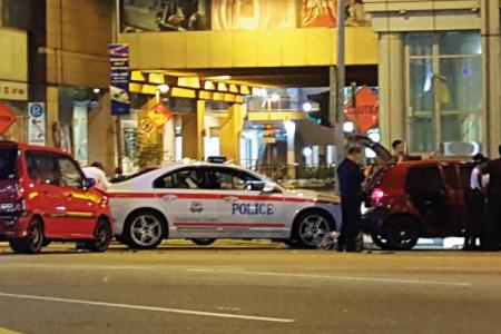 Singapore driver hits five vehicles including police cars in high-speed chase