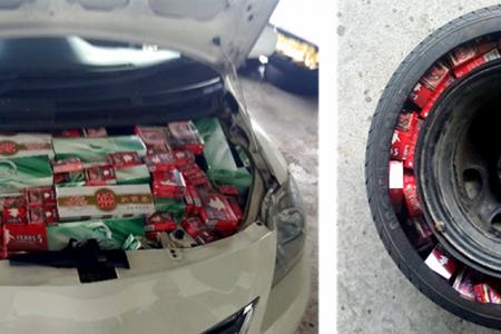 Man caught with contraband cigarettes after claiming his car had broken down