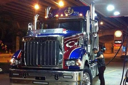 Sultan's 'Optimus Prime' truck spotted