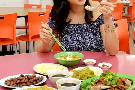 TV host Sarah Benjamin likes Teochew porridge