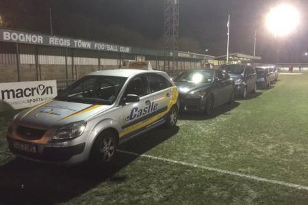 English non-league side takes car heating to a new level
