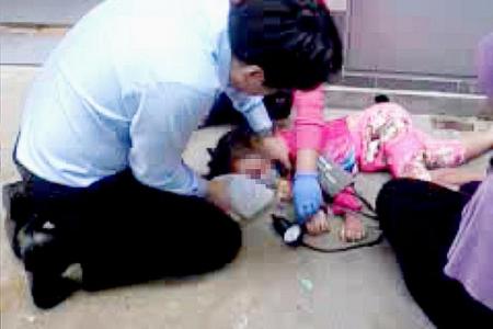 Toddler unconscious after 4-storey fall