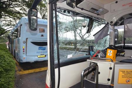 Accident involving 2 SMRT buses leaves 14 injured