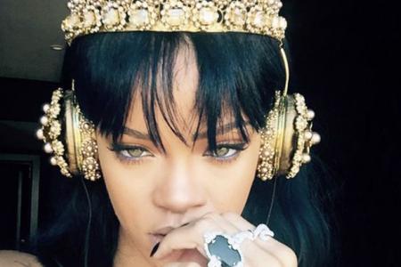 Bling headphones trumpet Rihanna's new album