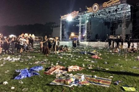 Laneway festivalgoers left venue littered with trash - just like last year