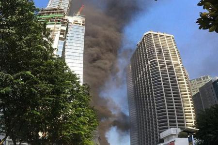 Worker at Tanjong Pagar Centre fire: 'The lorry I was in filled with smoke'