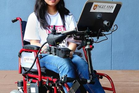 Poly student creates wheelchair driven by a look