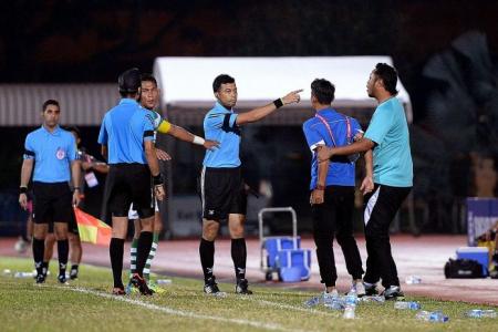 Hasrin blows his top after penalty claims turned down
