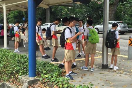 Hwa Chong Institution's casual approach to warm weather