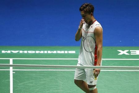 Momota out of OUE Singapore Open after gambling admission