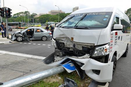 Four injured in Woodlands junction collision