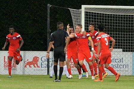 Home oust Hougang in controversial finish