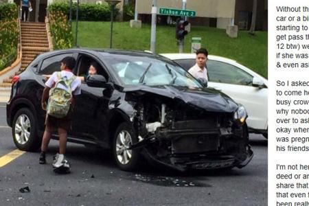 Boy, 12, helps accident victims as adults took pictures