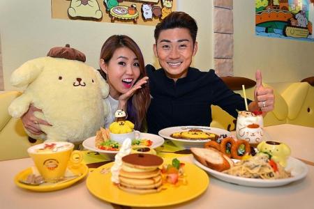 Celeb Chow with couple Tay Kewei and Alfred Sim