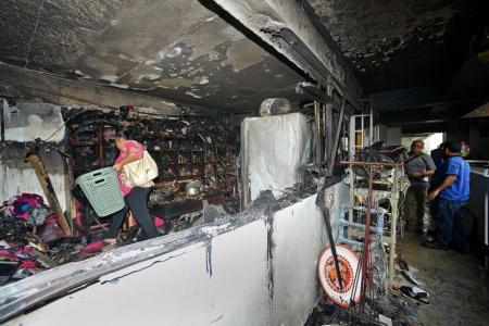 Family's escape blocked by flames in Sengkang fire