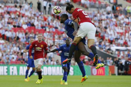 Zlatan saves United with late header