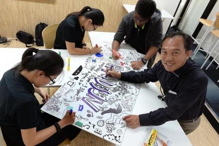  ITE deputy principal inspires students with his art