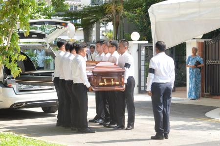 Friends and family pay respect to the late president Nathan