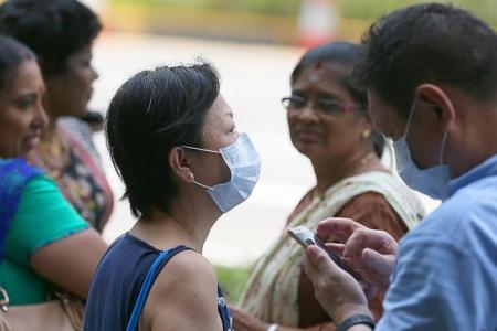 Masks come out as haze hits again