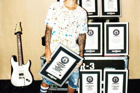Bieber bags 8 world records