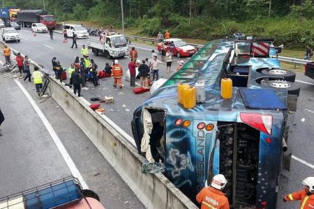 S'porean returning from Genting dies after bus crash