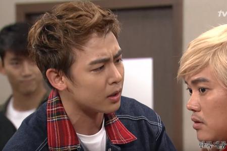 Nickhun does skit on own accident