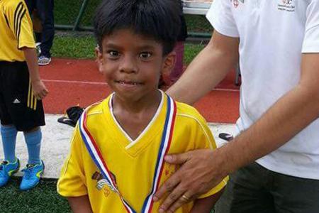 From shy kid to chatty footballer