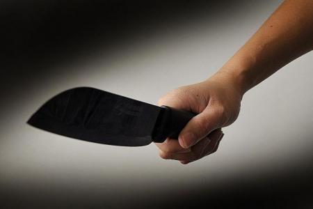 stabs He woman after suicide attempt