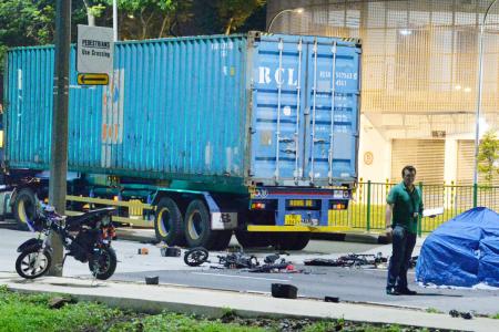 Two men on e-bikes killed after trailer hits them