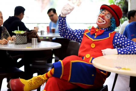 Sinister pranksters won't stop him from clowning around