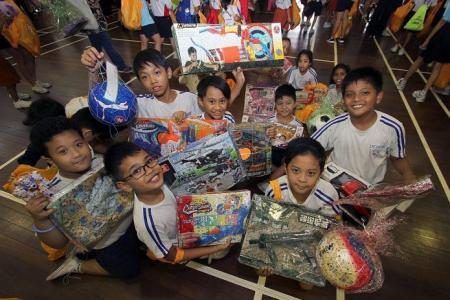 Kids get their fill from annual Toy Buffet