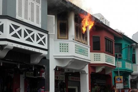 Business hit by  blaze
