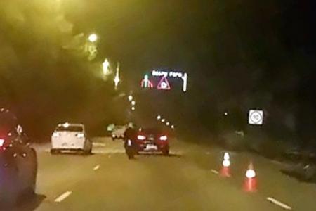 Motorcyclist unconscious after colliding with wild boar on BKE
