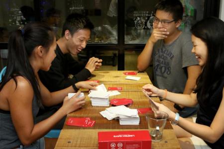 Card game Limpeh Says is available at each of the Play Nation outlets here.