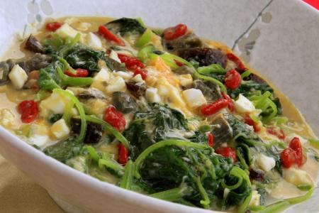 Hed Chef: Trio Egg Spinach for the festive season