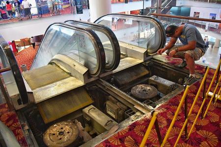 Escalators catch fire at Chinatown Point