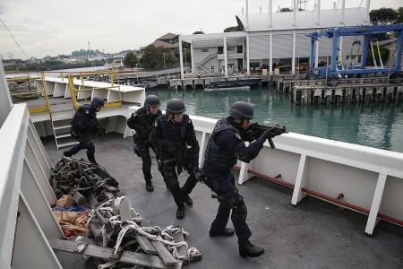 Countering terror  in Singapore waters