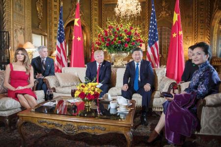 Trump, Xi meet for first time