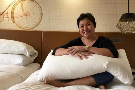 Domestic helpers treated to staycation and spa