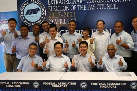 The new FAS Council led by Lim Kia Tong