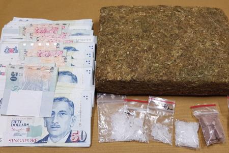 Three arrested, 1kg cannabis seized in drug bust